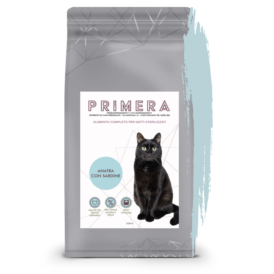 Gatto grain free sterilised anatra sardine