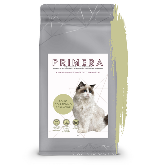 Gatto grain free sterilised pollo, tonno e salmone