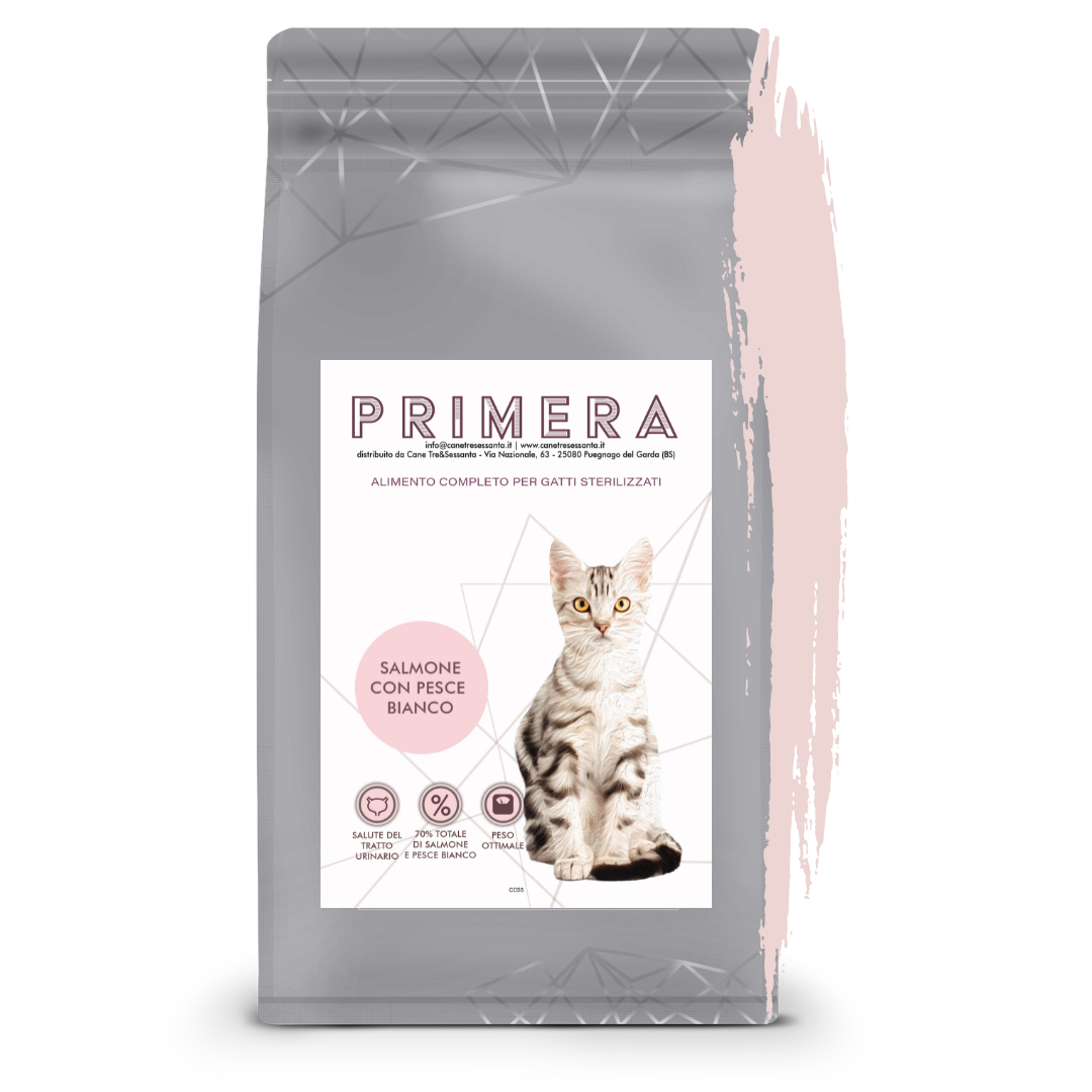 Gatto grain free sterilised salmone e pesce bianco